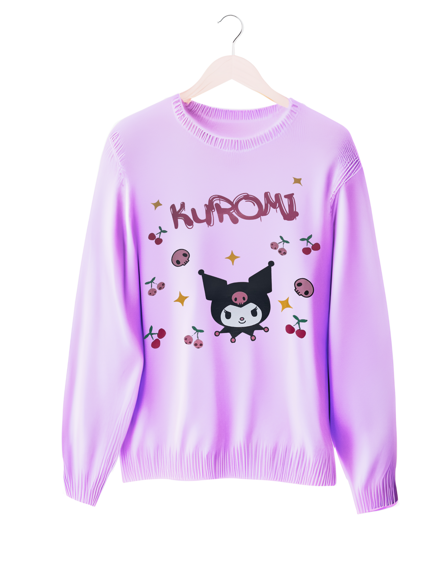 Kuromi Pastel Colored Sweater Cute Sanrio Clothes