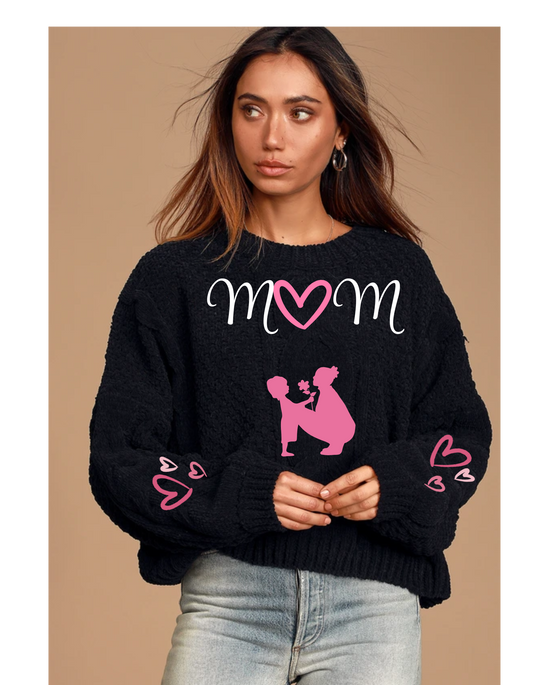 Mothers Day Collection Cute Graphic with Mom & Child