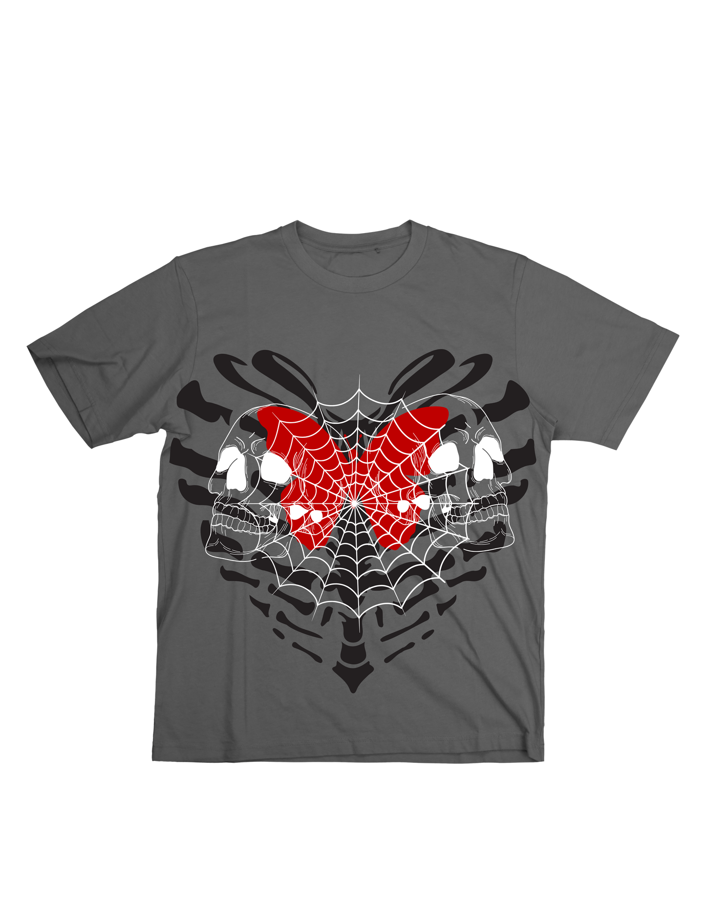 Skull & Heart Shirt Y2K