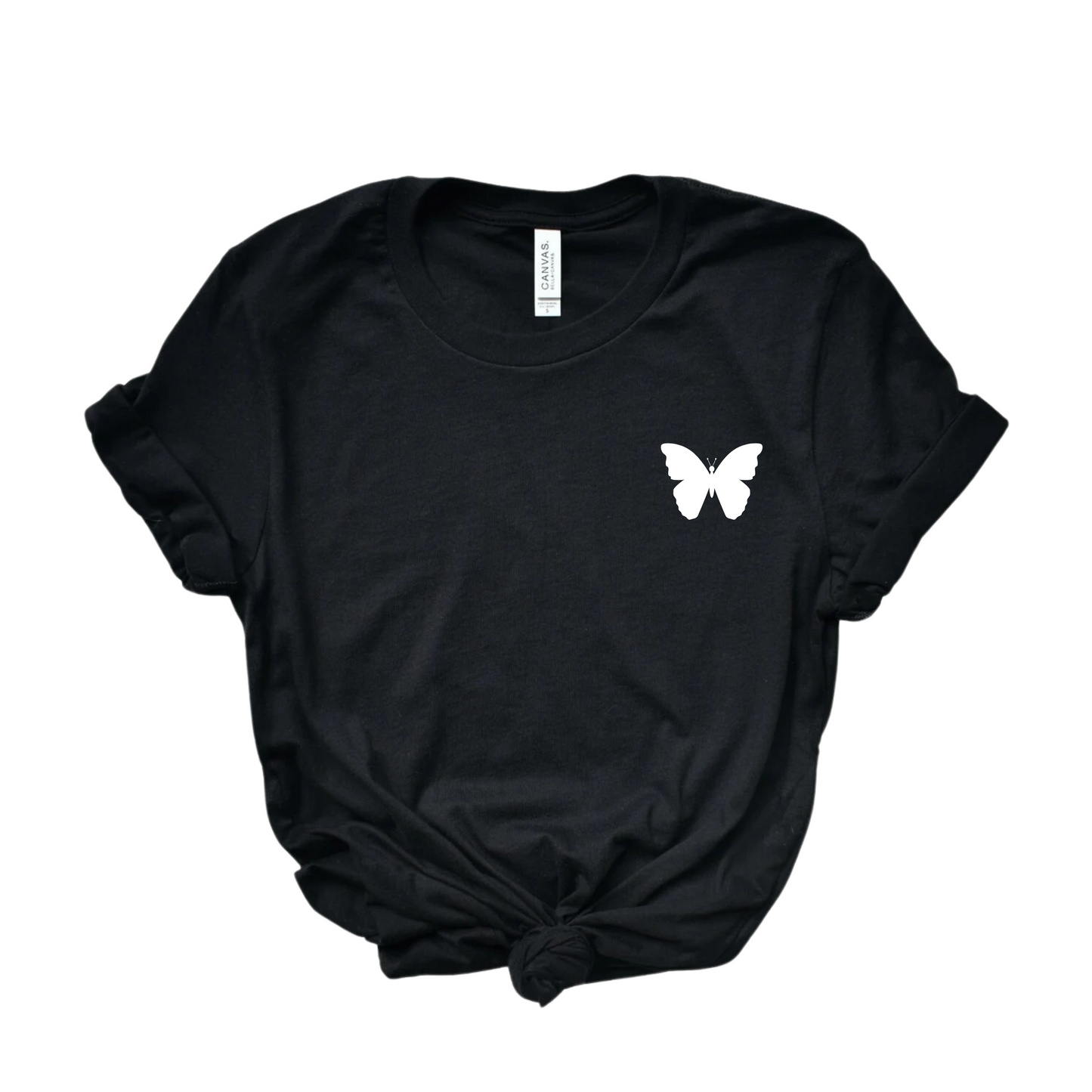 Cute Loose Tee With Butterfly