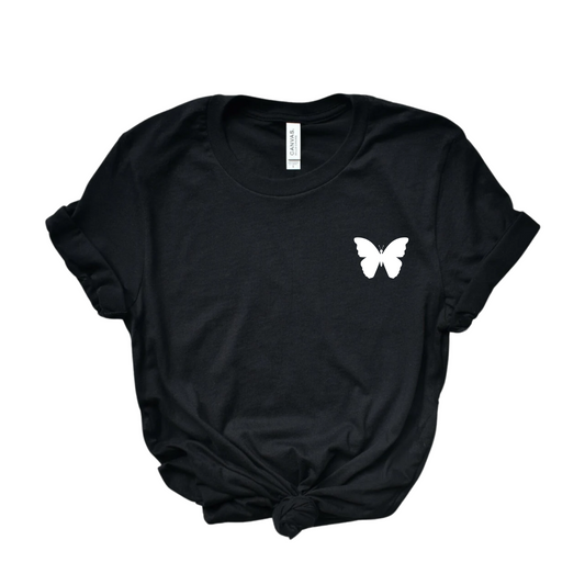 Cute Loose Tee With Butterfly