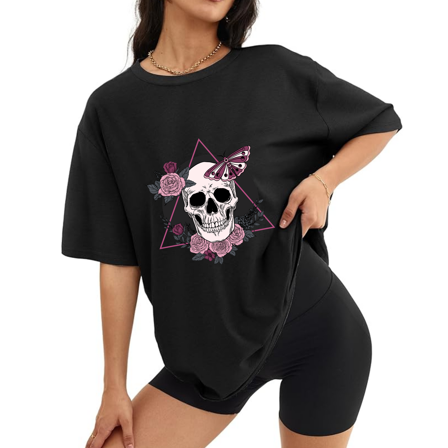 Skull Baggy T Shirt Comfy